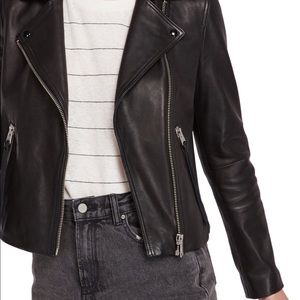 All Saints Black Leather Jacket